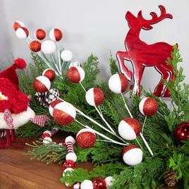 Northlight Seasonal Candy Cane Christmas Picks - Set of 2