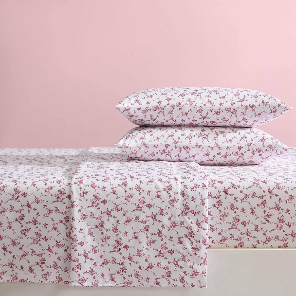 Betsey Johnson Floral Toile Sheet Set
