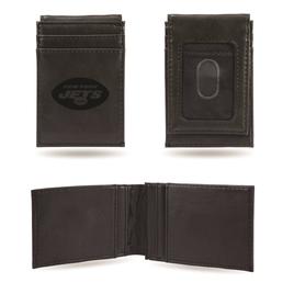 Mens NFL New York Jets Faux Leather Front Pocket Wallet
