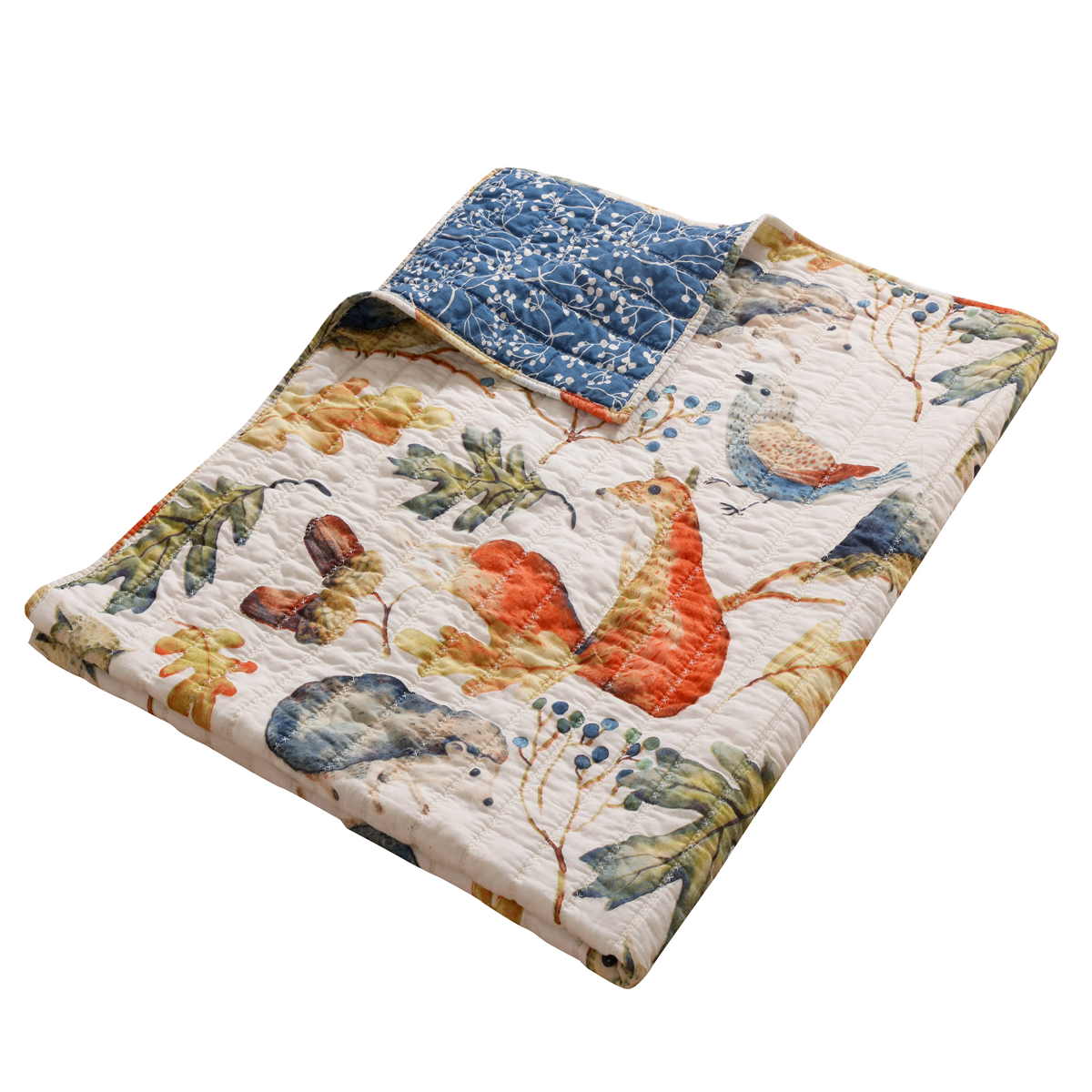 Greenland Home Fashions(tm) Willow Reversible Quilted Throw Blanket