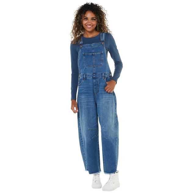 Juniors Celebrity Pink Barrel Leg Overalls