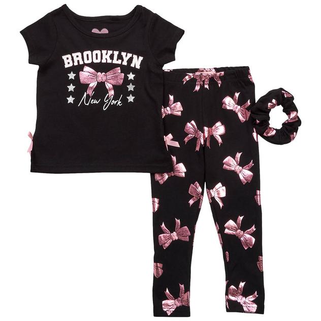 Toddler Girl Freestyle Revolution Brooklyn Bow Tee & Leggings Set