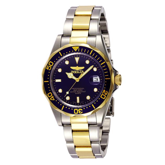 Mens INVICTA Pro Diver Quartz Chronograph Blue Dial Watch - 8935