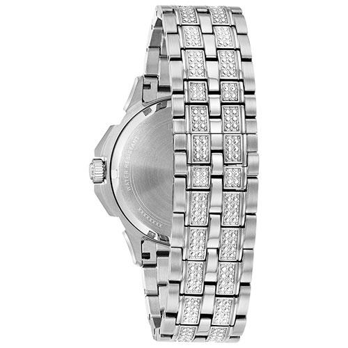 Mens Bulova Pave Multi-Function Bracelet Watch - 96C134