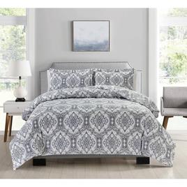 Bibb Home 1800 Series Damask 3pc. Duvet Cover Set