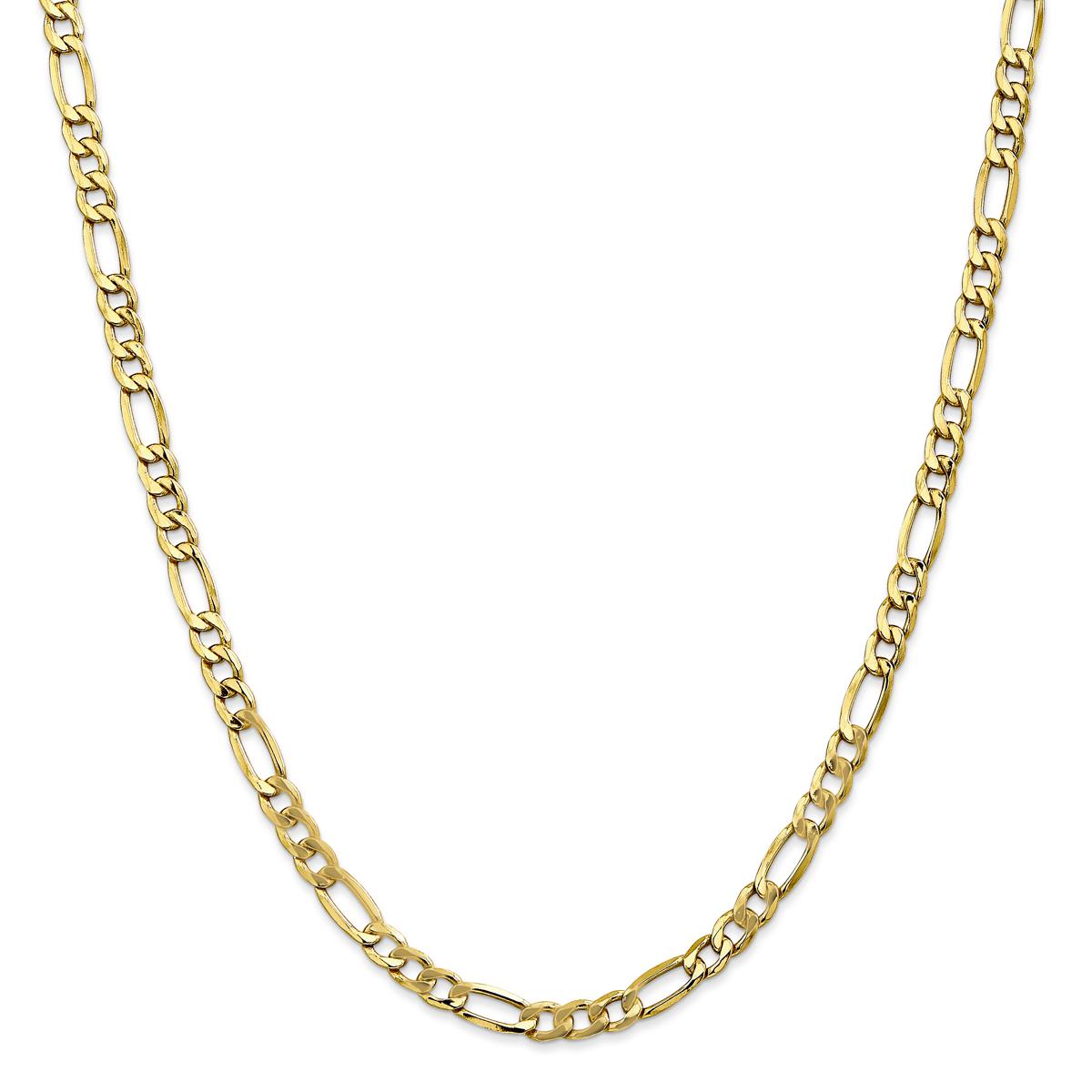 Gold Classics(tm) 10kt. 5.35mm 16in. Semi-Solid Figaro Chain