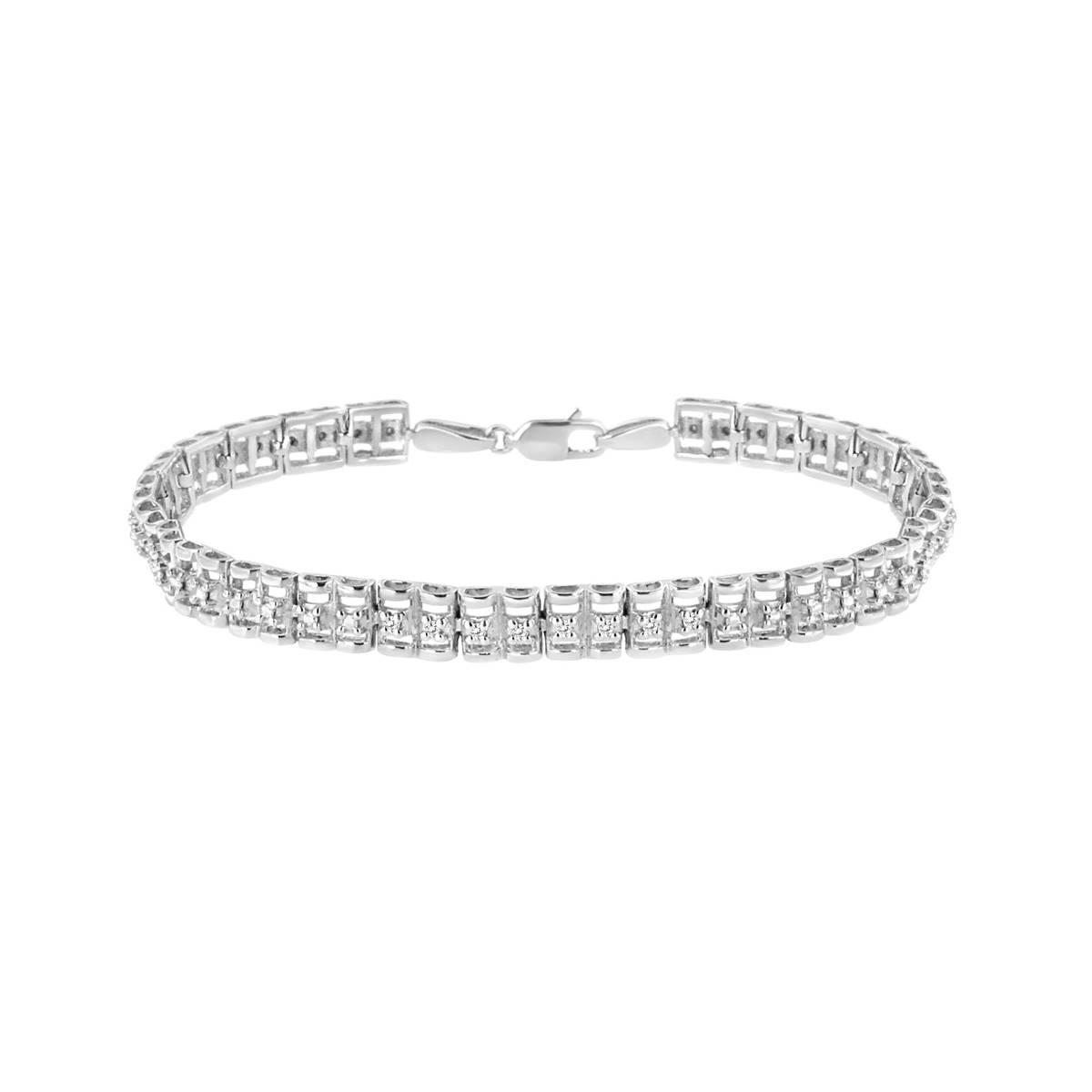 Haus of Brilliance 1/10ctw. Diamond Double-Link Tennis Bracelet