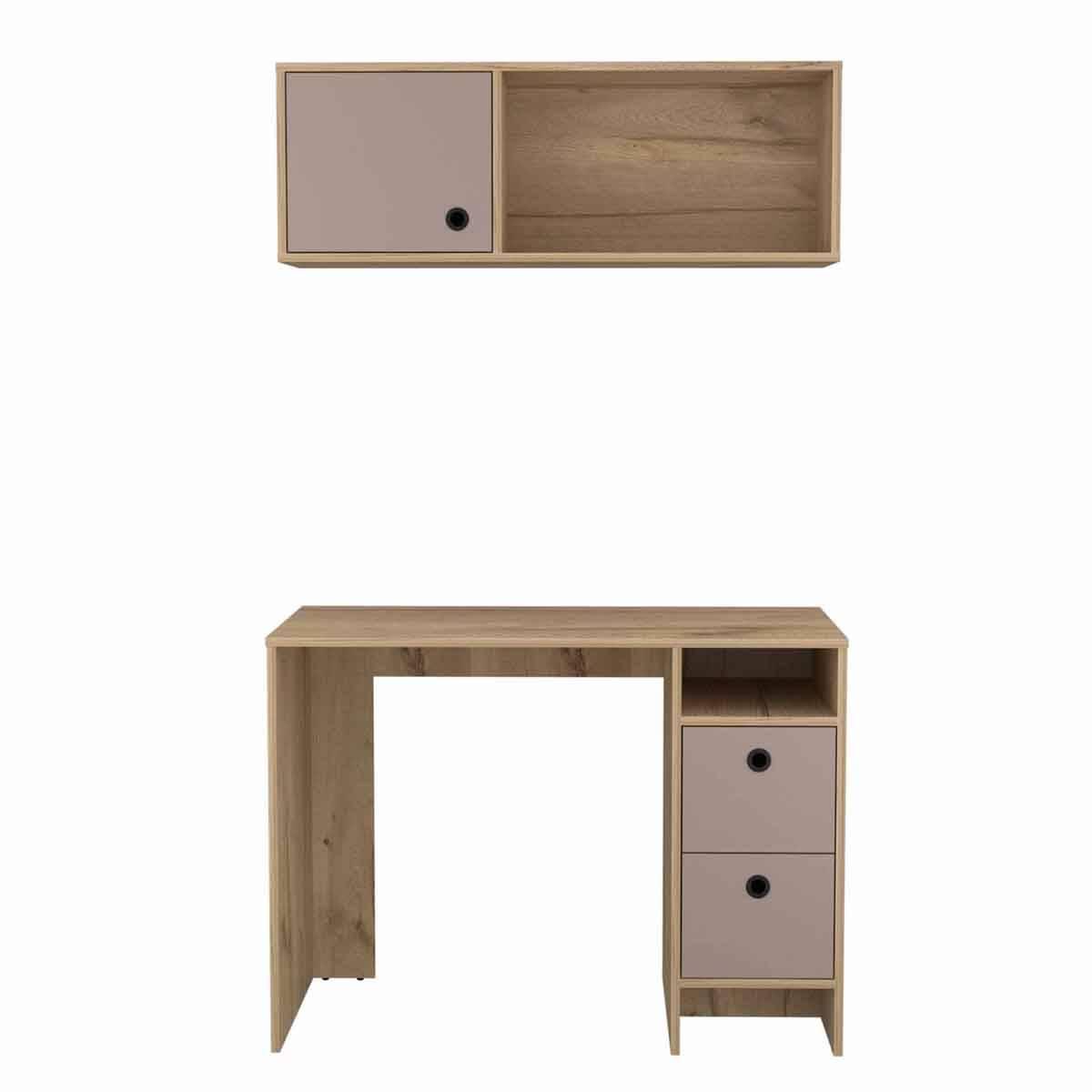 FM FURNITURE Light Oak Tokyo Office Set