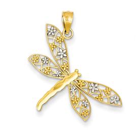 Gold Classics(tm) 14kt. Filigree Dragonfly Pendant