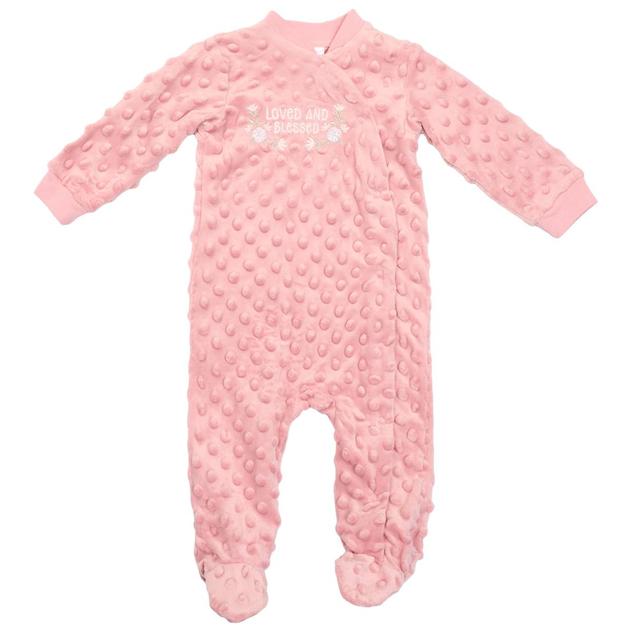 Baby Girl (NB-9M) Kyle & Deena® Loved & Blessed Dot Coveralls