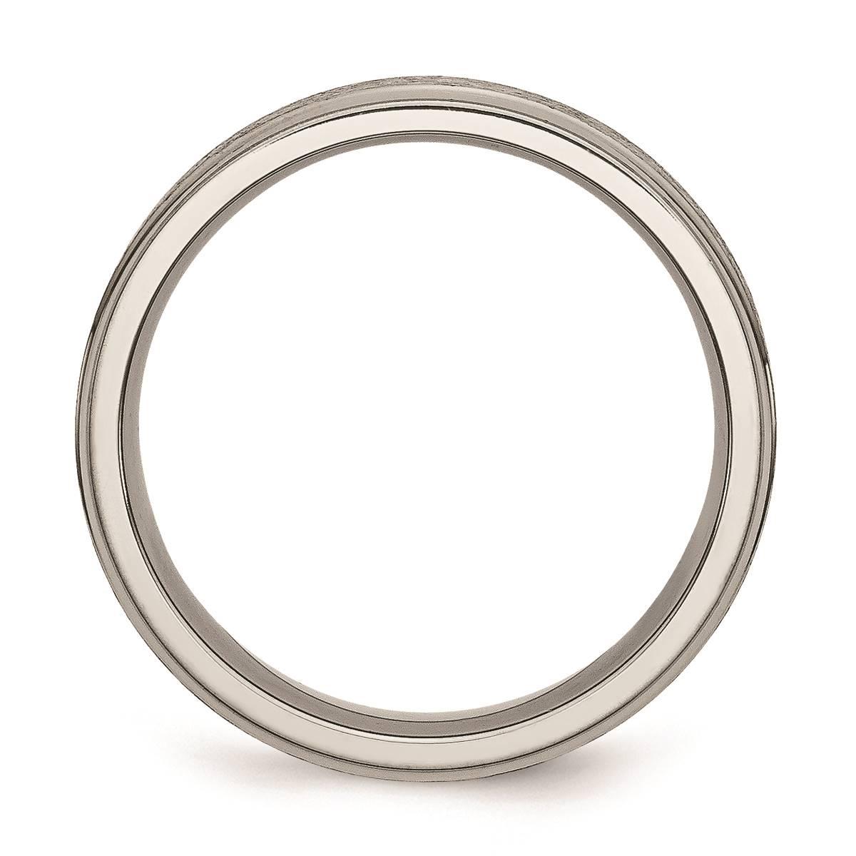 Mens Endless Affection™ Engravable 6mm Satin Finish Wedding Band