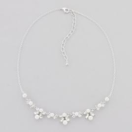 Rosa Rhinestones Pearl & Clear Rhinestone Mix Necklace