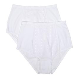 Womens Company Ellen Tracy 2pk Shapewear Brief Panties 75404P2