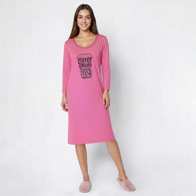 Womens Goodnight Kiss "Coffee My Best Friend" Nightshirt