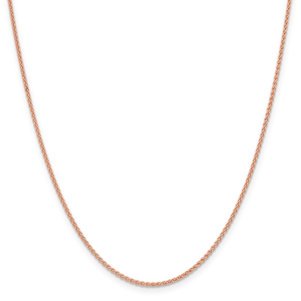 Gold Classics(tm) 1.65mm. 14kt. Rose Gold Spiga Chain Necklace