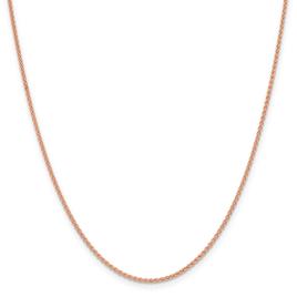 Gold Classics(tm) 1.65mm. 14kt. Rose Gold Spiga Chain Necklace