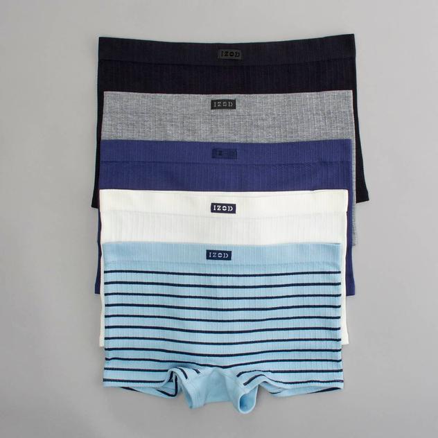 Juniors IZOD® 5pk. Ribbed Seamless Boyshort Panties - IZ72075