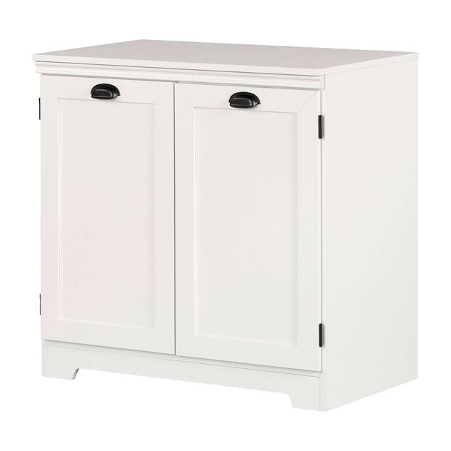 South Shore Prairie Pure White 2-Door Storage Cabinet