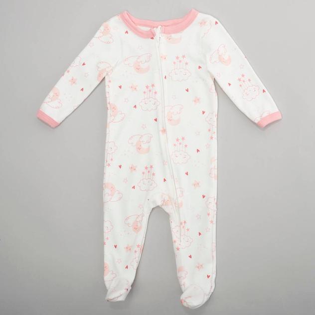 Baby Girl (NB-9M) baby views® Moon/Stars Zip Sleep & Play