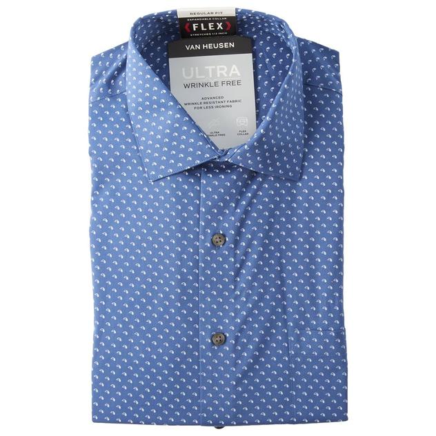 Mens Van Heusen® Regular Fit Stretch Fashion Dress Shirt - Ocean