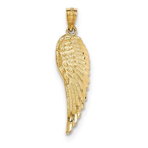 Gemstone Classics(tm) 14kt. Textured Angel Wing Charm