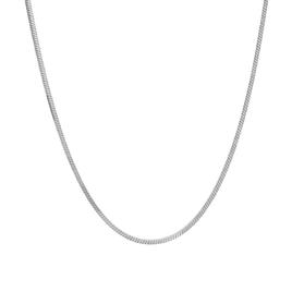 16in. Sterling Silver Square Snake Chain Necklace