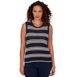 Womens Emaline Summer In The City Stripe Sweater Vest