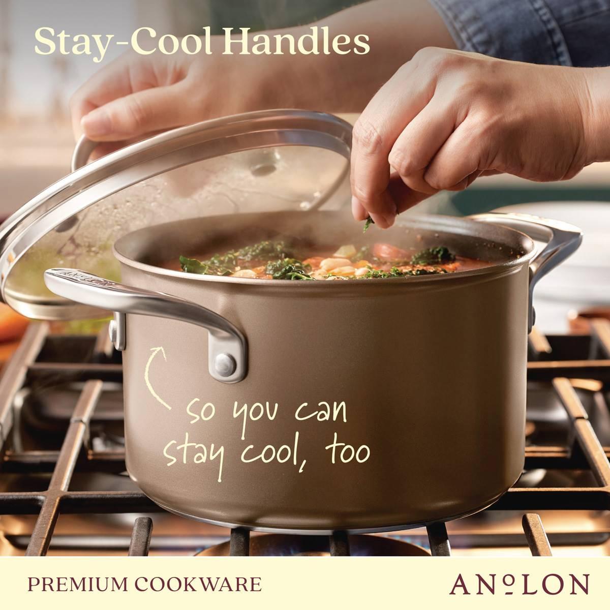 Anolon® Ascend Hard Anodized Nonstick Saucepot with Lid - 4-Quart