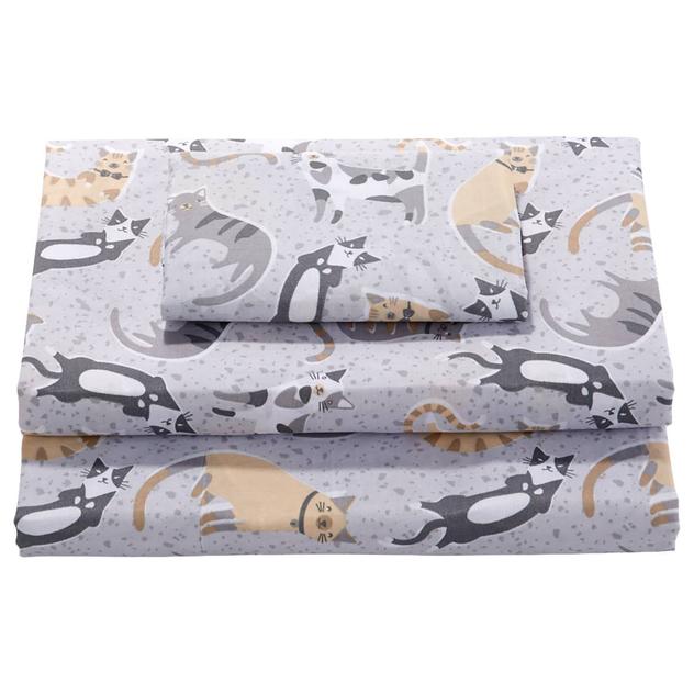 Ashley Cooper™ Cute Cats Percale Sheet Set