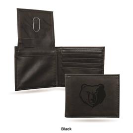 Mens NBA Memphis Grizzlies Faux Leather Bifold Wallet