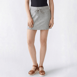 Juniors Derek Heart Fleece Mid Rise Mini Skort With Drawstring