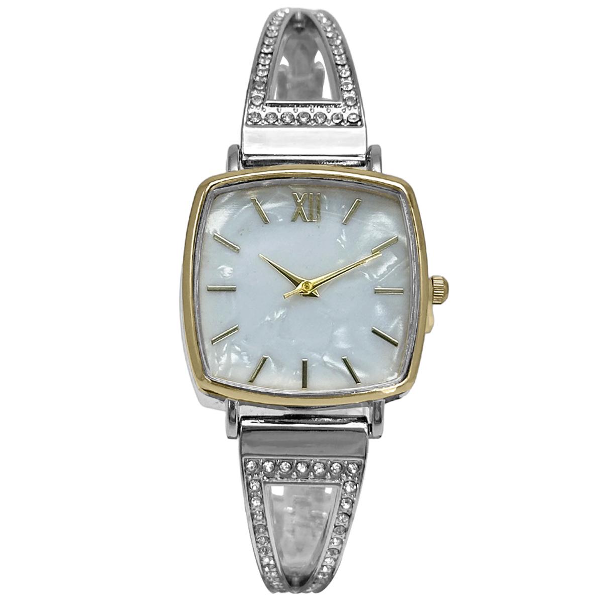 Womens Two-Tone Mother of Pearl Dial Gold Watch - LWBN11BV
