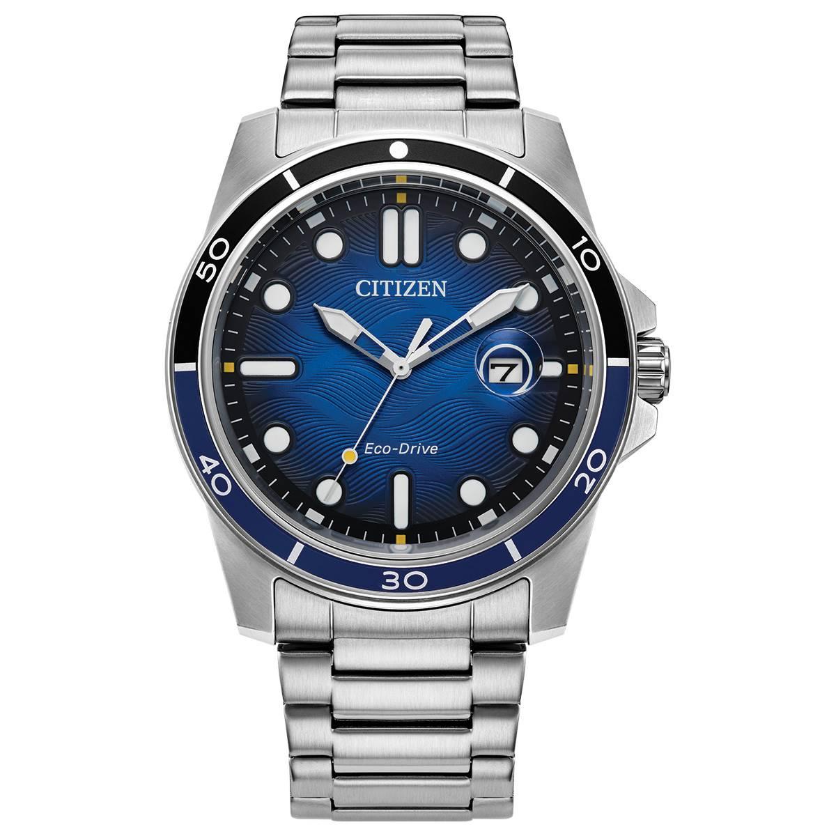 Mens Citizen(R) Eco-Drive Sport Casual Blue Dial Watch - AW1810-85L