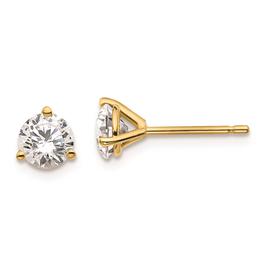 Pure Fire 14kt. Yellow Gold Lab Grown 1ctw. Diamond Earrings