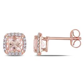 Gemstone Classics(tm) Pink 1/10ctw. Diamond Stud Earrings