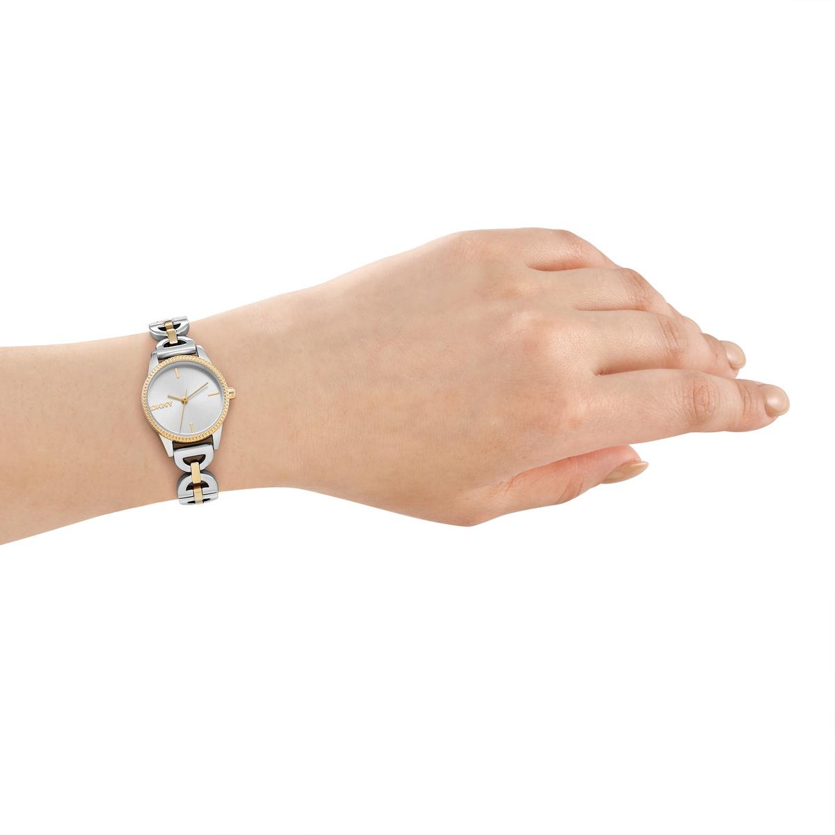 Womens DKNY Open Link Silver Dial Watch - DK1L113M0265