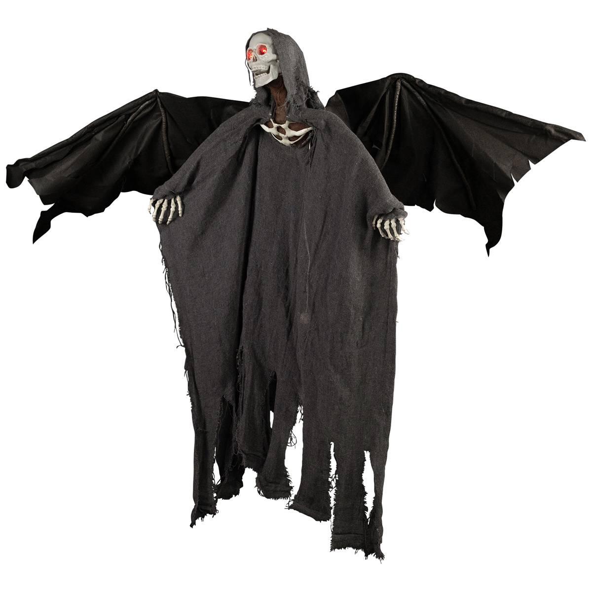 Northlight Seasonal 50in. Lighted & Animated Winged Grim Reaper