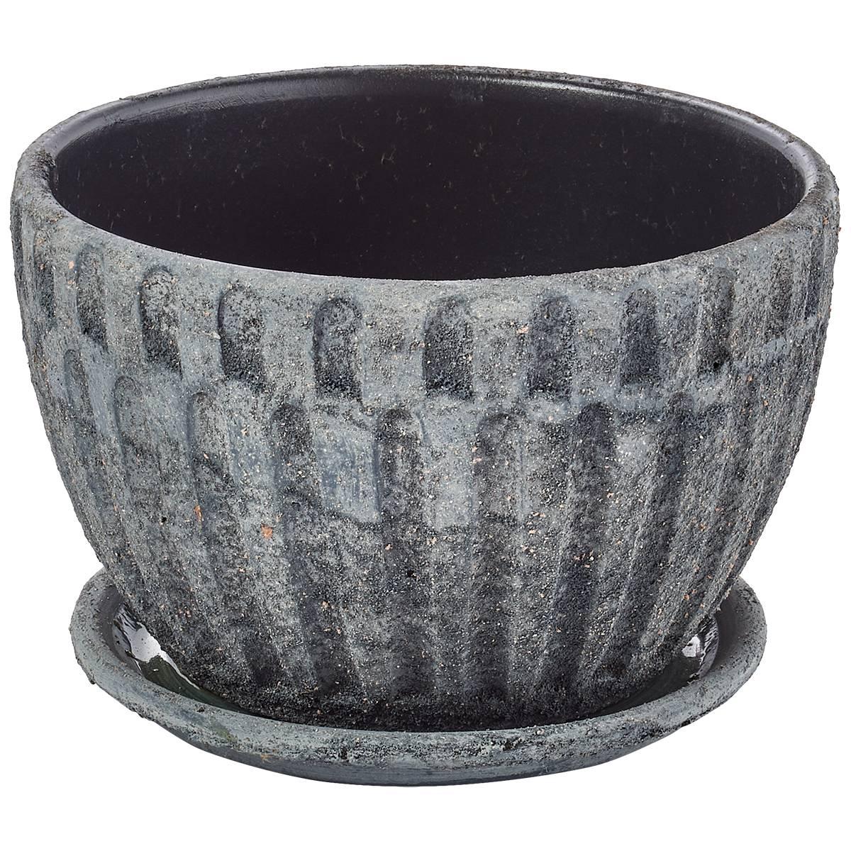 Paddock 4.5in. Ceramic Planter Cockleshell Bowl