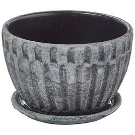 Paddock 4.5in. Ceramic Planter Cockleshell Bowl