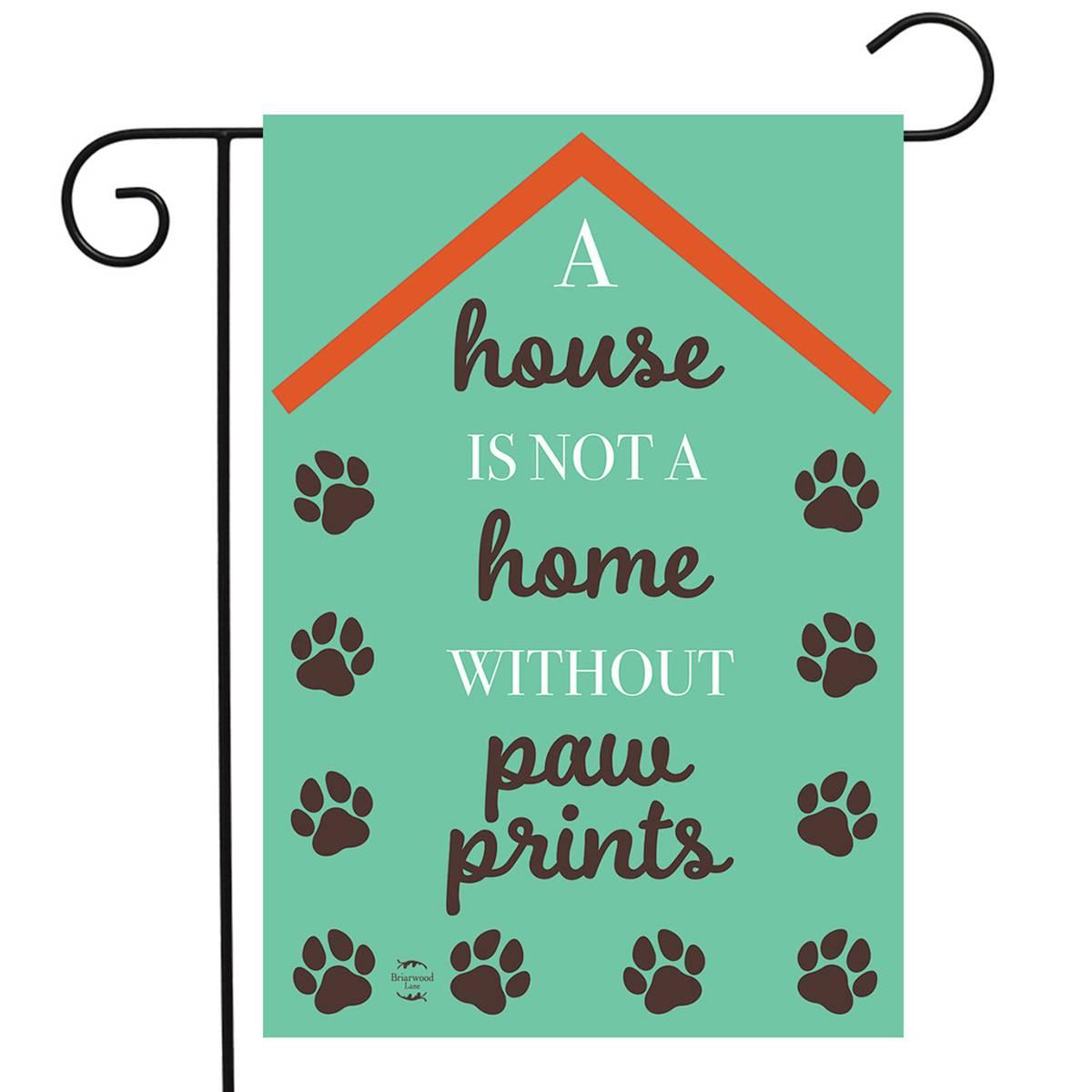Briarwood Lane Pawprints Home Garden Flag