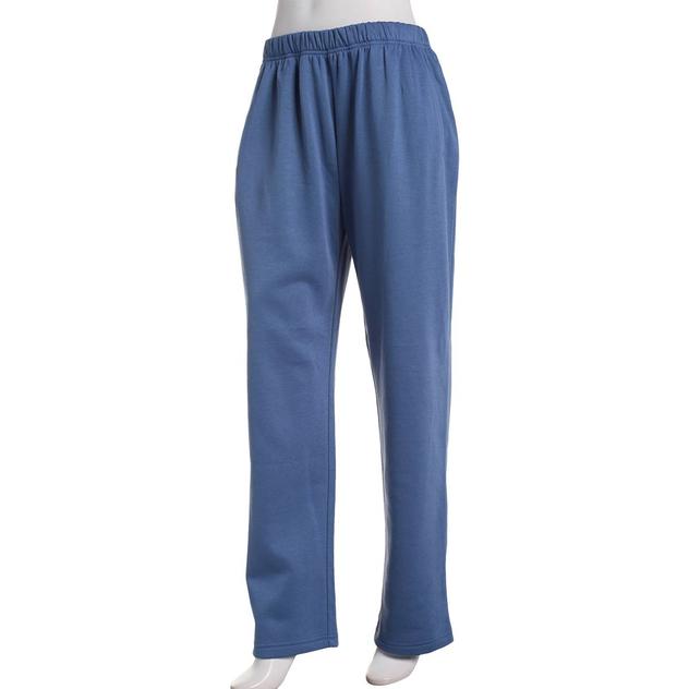 Plus Size Hasting & Smith Average Length Solid Fleece Pants
