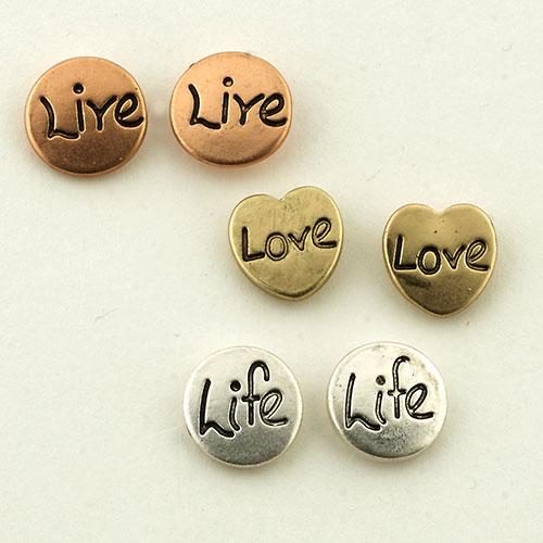 Freedom Nickel Free Live/Life/Love Earring Set