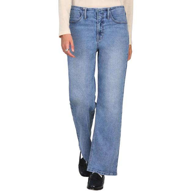 Womens CITY BLUES 5 Pocket No Waist Straight Leg Jeans