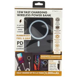 Ciao Tech 500MAH Mag Powerbank Charger with Kickstand - Black