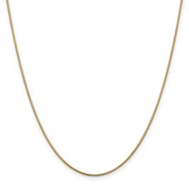 Unisex Gold Classics(tm) 1.1mm. 14k Gold Round Snake Chain Necklace