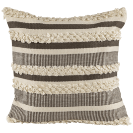Northlight Handloom Woven Outdoor Square Throw Pillow - Grey