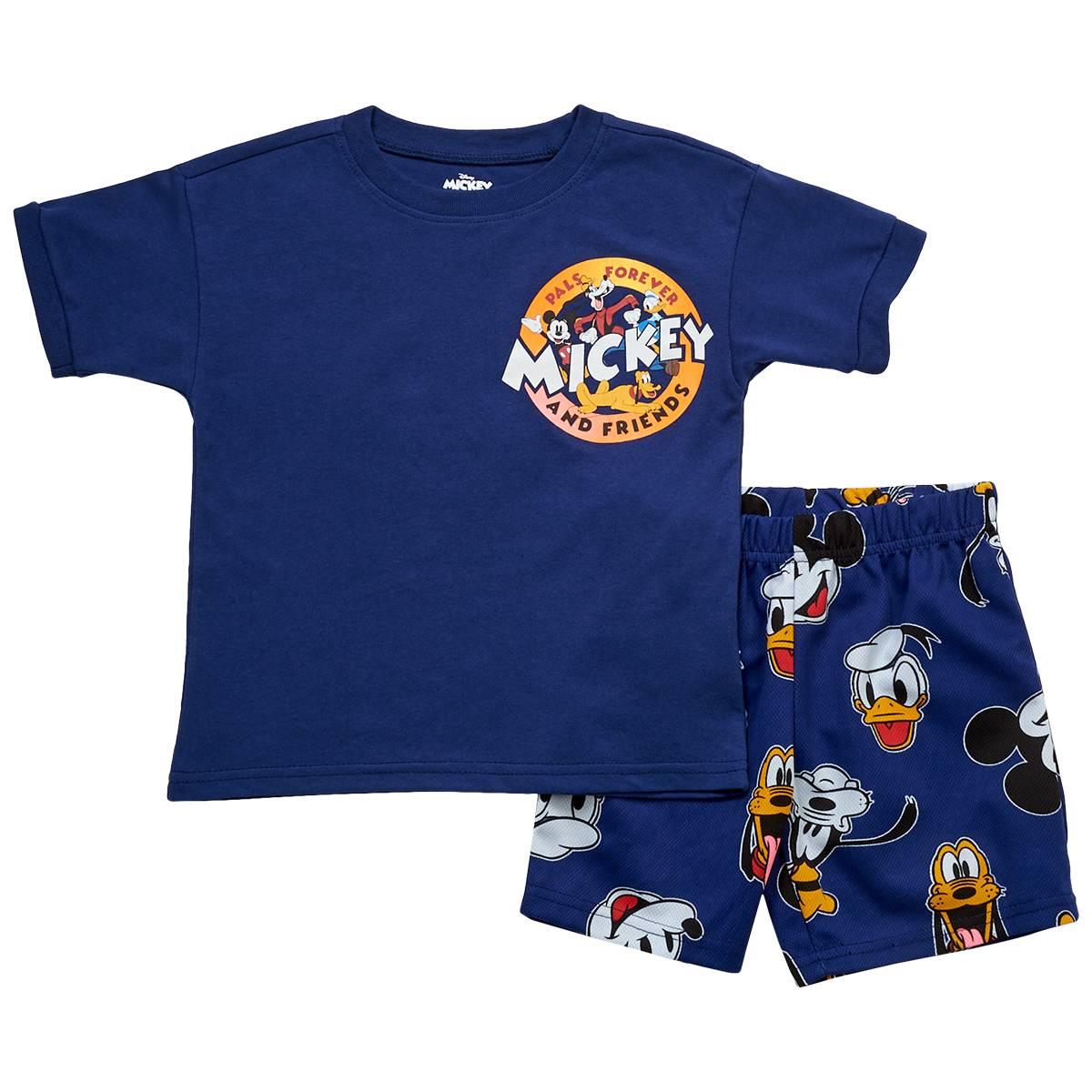 Boys (4-7) Disney Mickey & Friends 2pc. French Terry Shorts Set