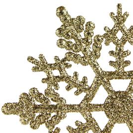 Northlight Seasonal 24pk. Gold Glitter Snowflake Ornaments