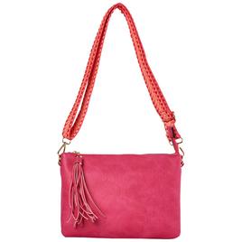 DS Fashion NY Triple Gusset Crossbody - Hot Pink