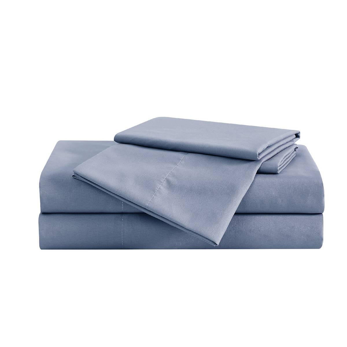 London Fog Garment Wash Solid 180 Thread Count Sheet Set